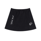 Contrast Side Stripe Slit Skirt