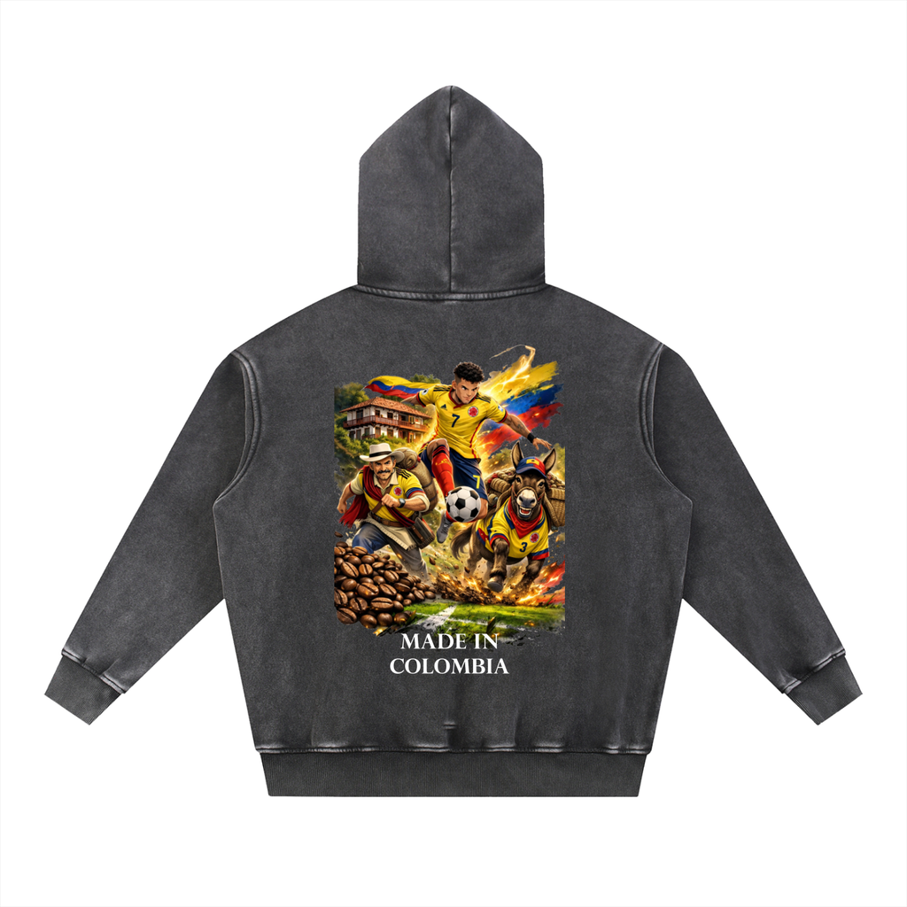Snow Wash Fleece Oversize Hoodie