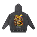 Snow Wash Fleece Oversize Hoodie