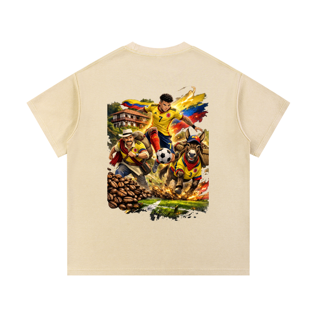 Mineral Wash Waffle Knit T-Shirt