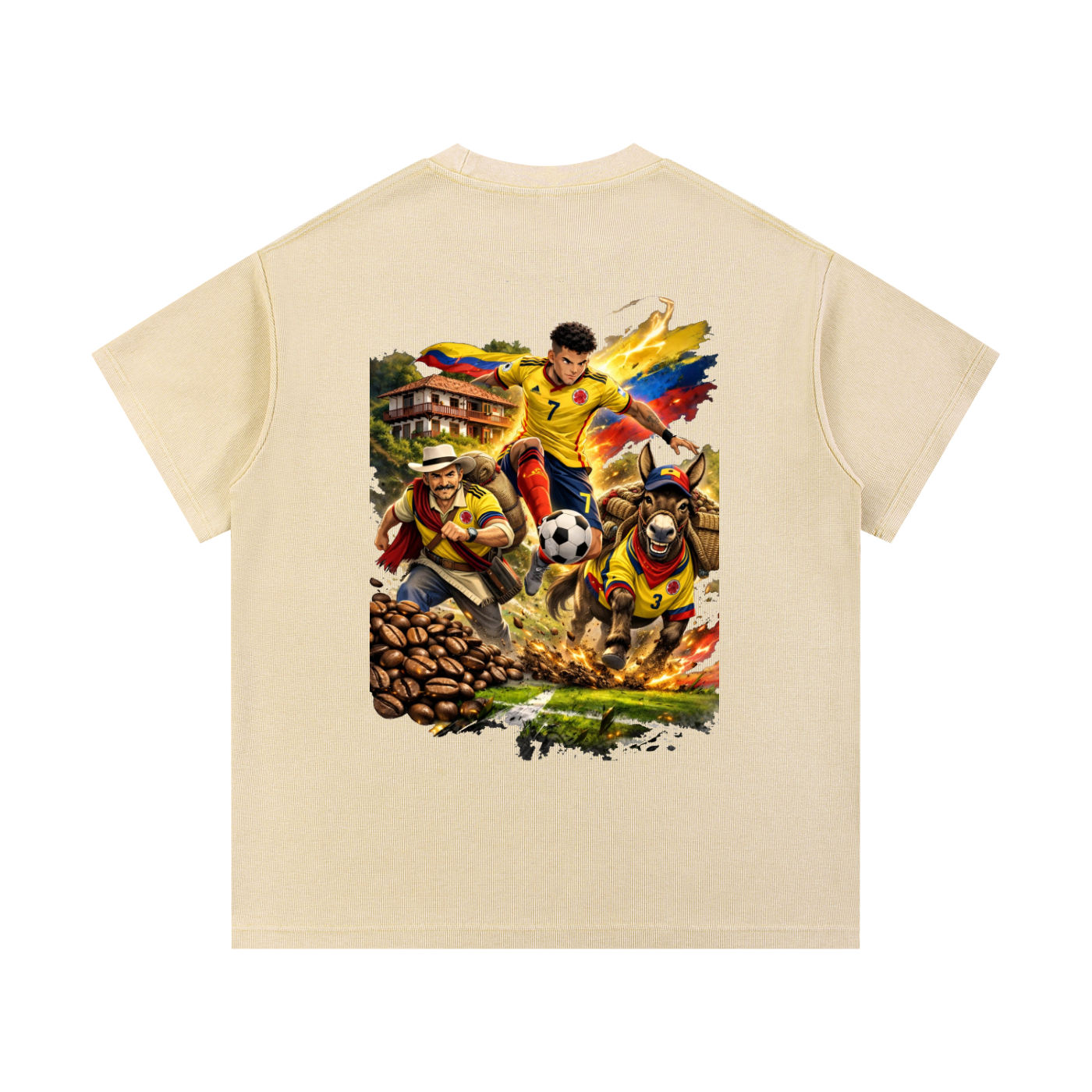 Mineral Wash Waffle Knit T-Shirt