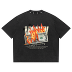 Unisex Washed Boxy Studded T-Shirt