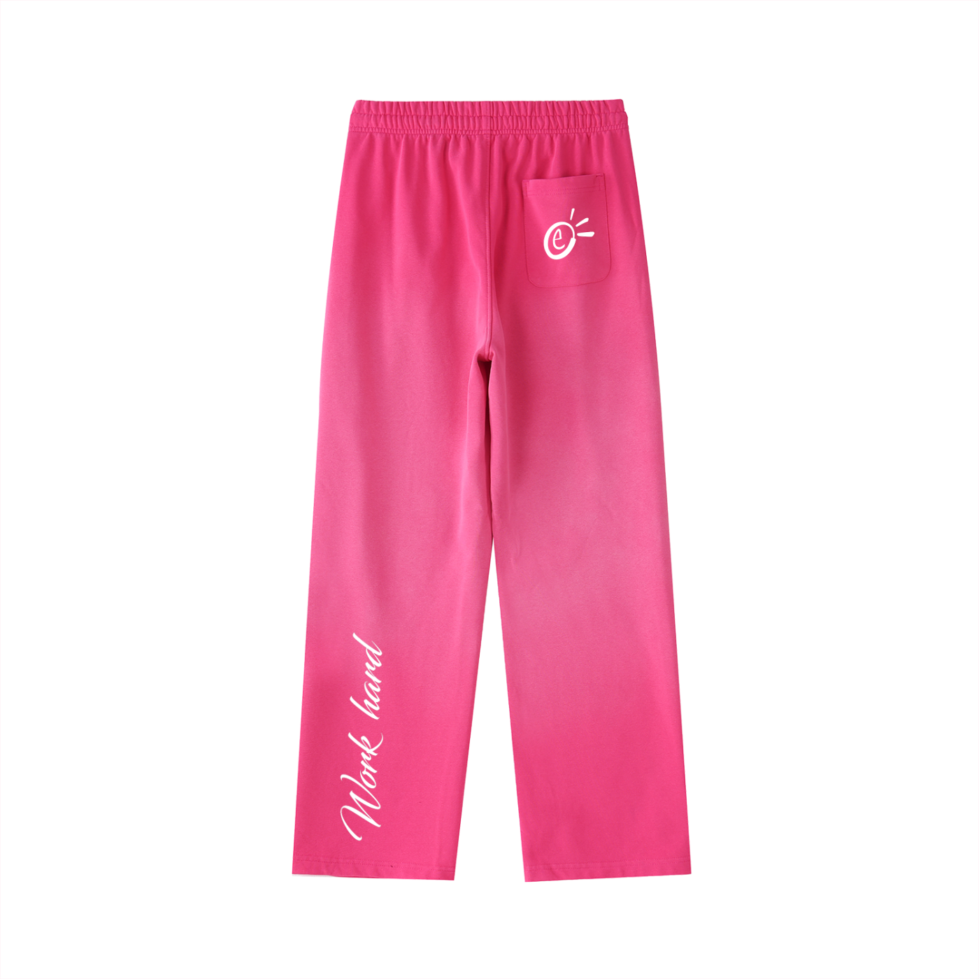 Vintage Washed Gradient Straight-Leg Sweatpants