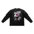 Sunfade Hand-Frayed Faux Two-Piece T-Shirt