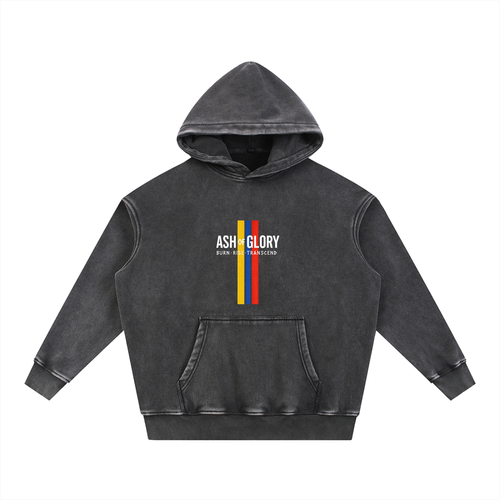 Snow Wash Fleece Oversize Hoodie