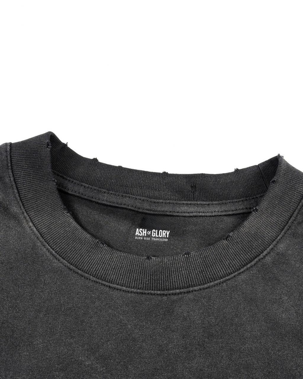 Sunfade Hand-Frayed Faux Two-Piece T-Shirt