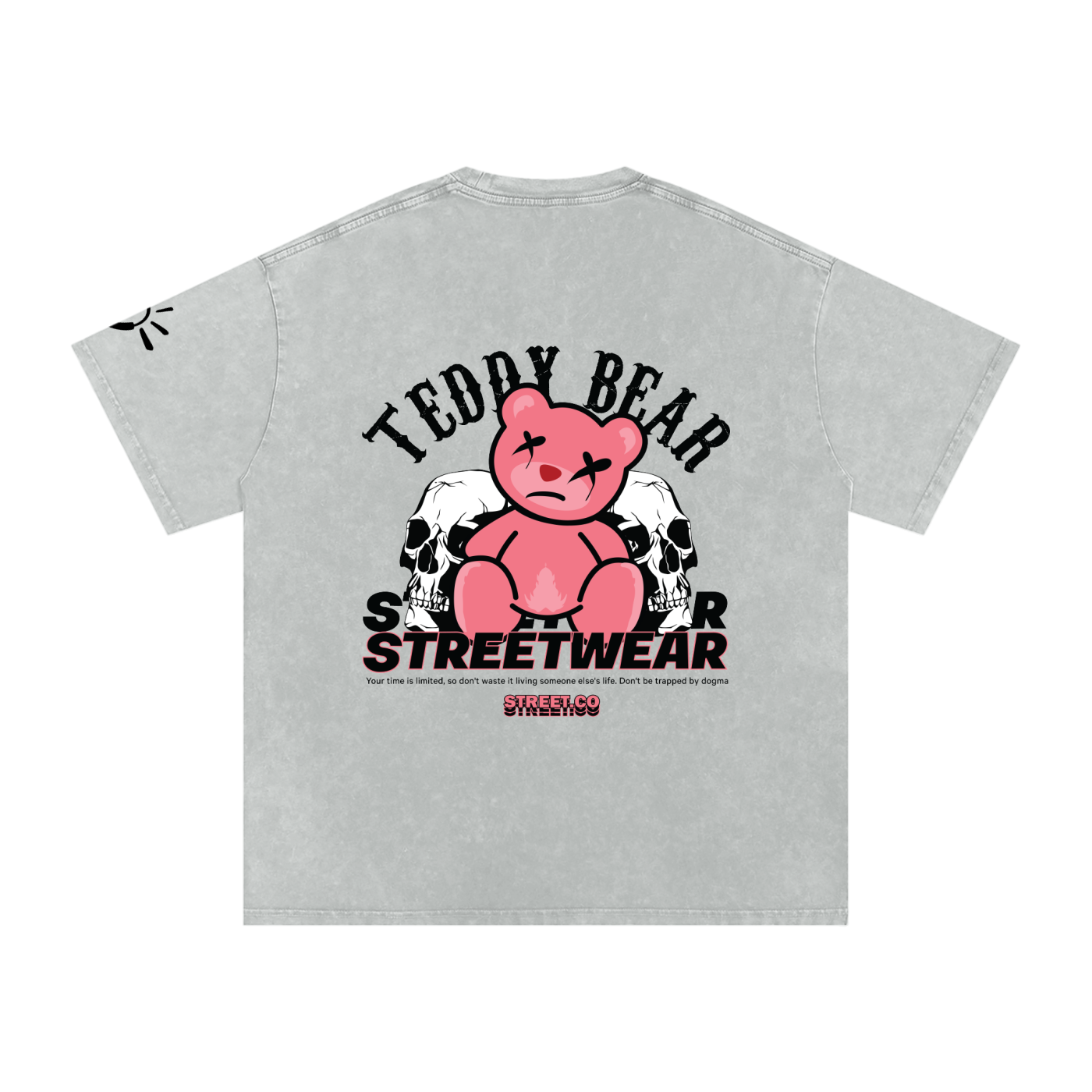 Snow Washed Oversized Cotton T-Shirt