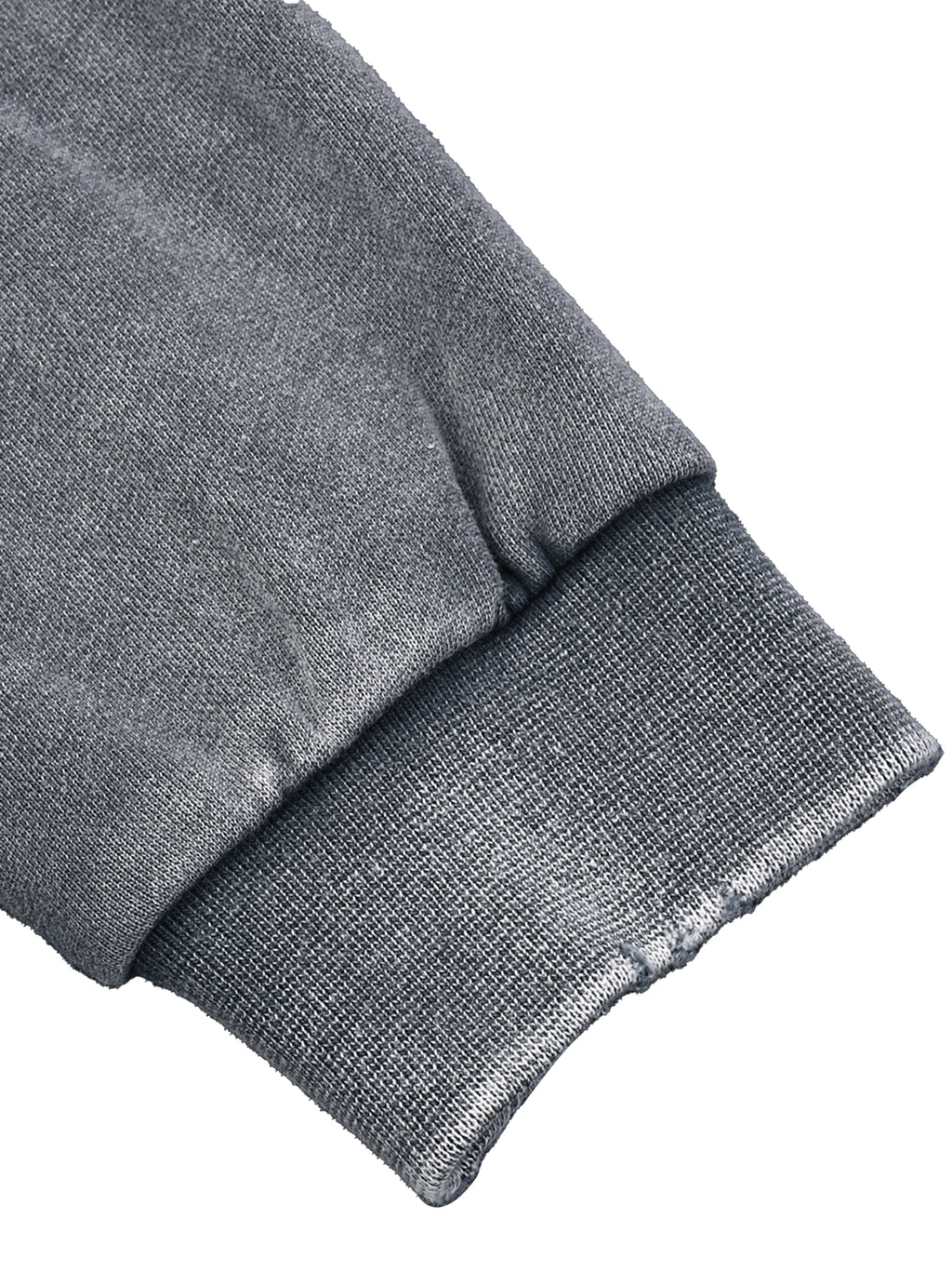 Snow Washed Raw Edge Cropped Sweatshirt - WOMEN