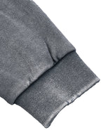 Snow Washed Raw Edge Cropped Sweatshirt - WOMEN