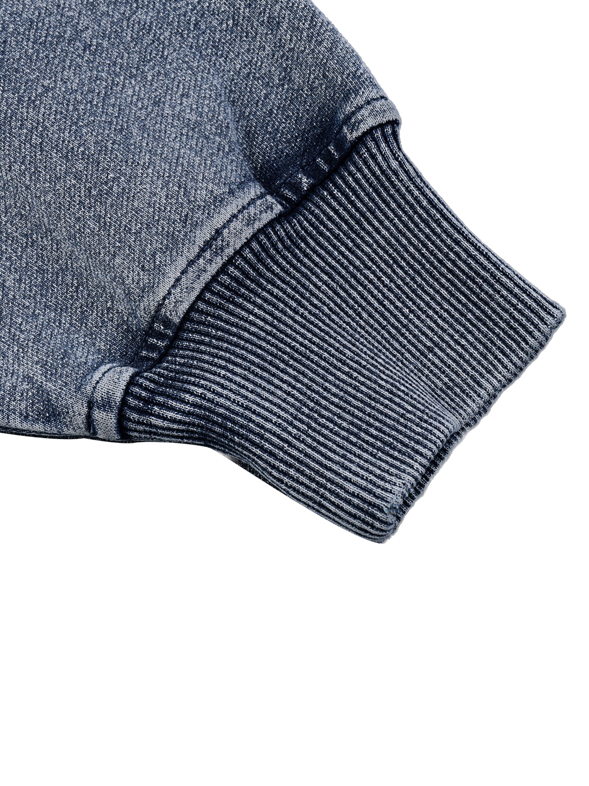 Snow Wash Oversized Crewneck Sweatshirt