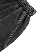 Snow Wash Drawstring Cotton Pants